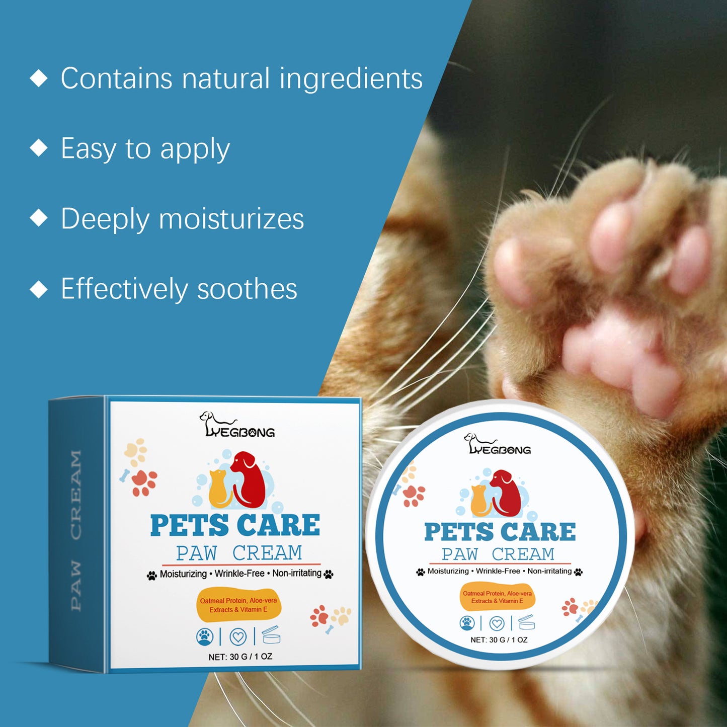 Pet Paw Care Cream Deep Moisturizing