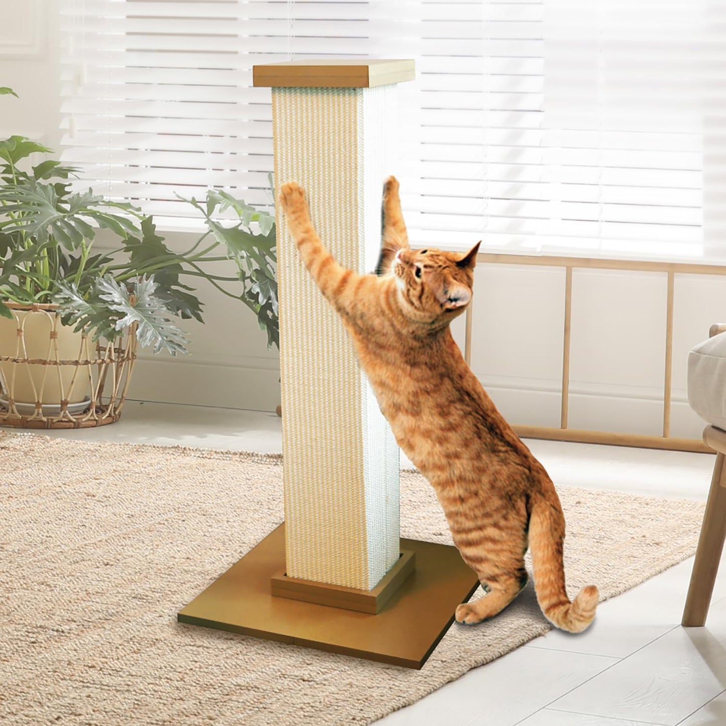 SmartCat 3832 Ultimate Scratching Post, 81cm height, Beige