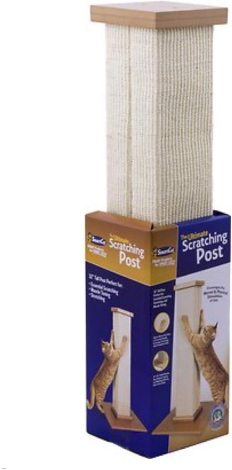 SmartCat 3832 Ultimate Scratching Post, 81cm height, Beige