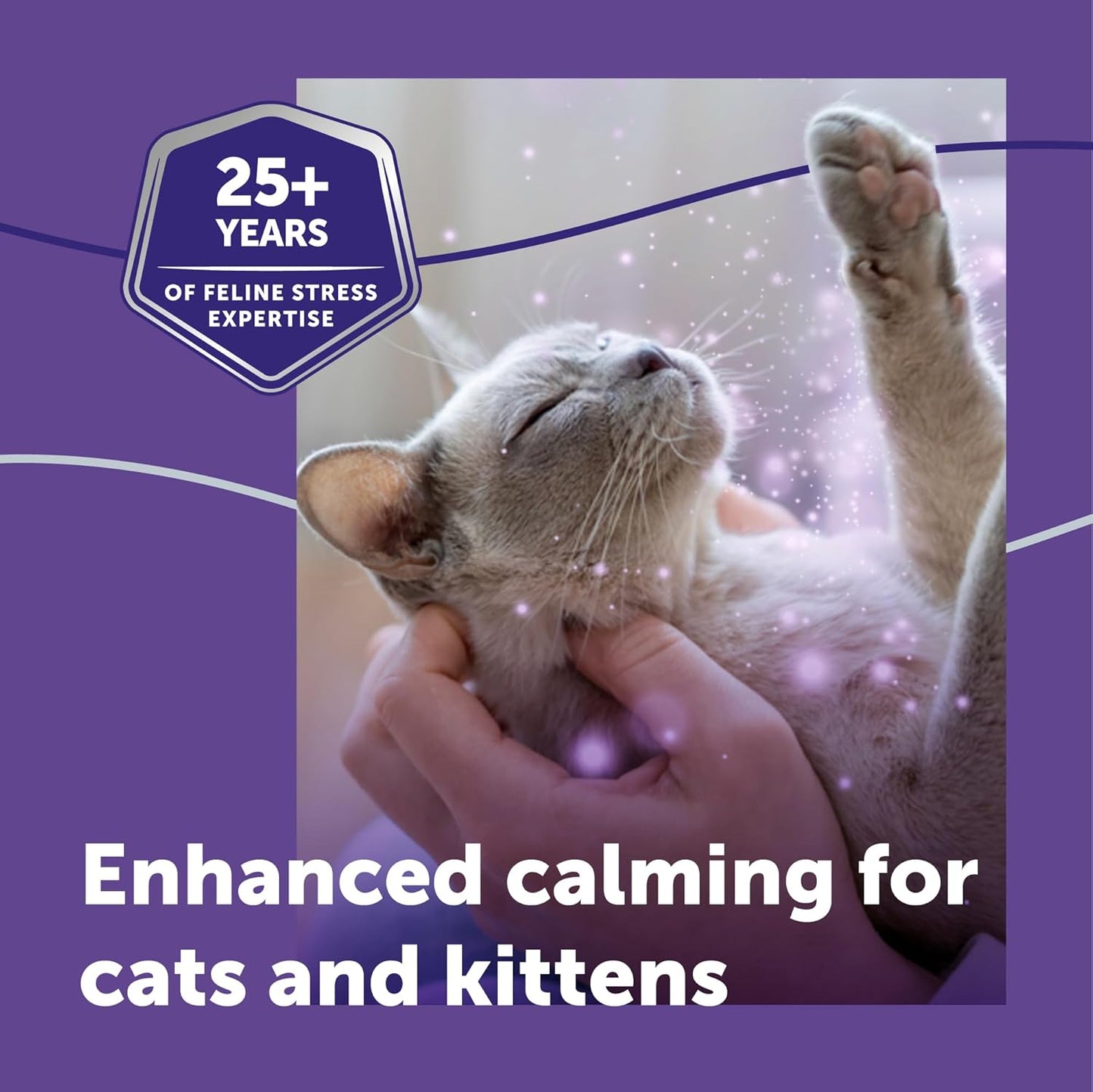 FELIWAY Optimum Cat, Enhanced Calming Pheromone Diffuser, 30 Day Refill - 1 Pack, Translucent, 48 mL