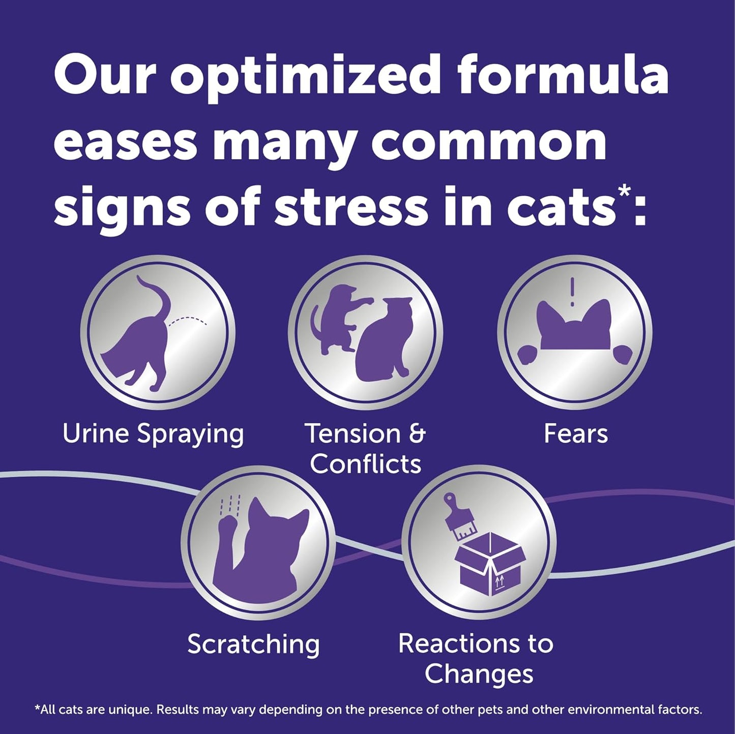 FELIWAY Optimum Cat, Enhanced Calming Pheromone Diffuser, 30 Day Refill - 1 Pack, Translucent, 48 mL
