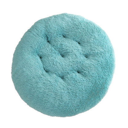 Round Pet Mat Dog Bed Plush Warm Sleep Dog Bed Cathouse Doghouse
