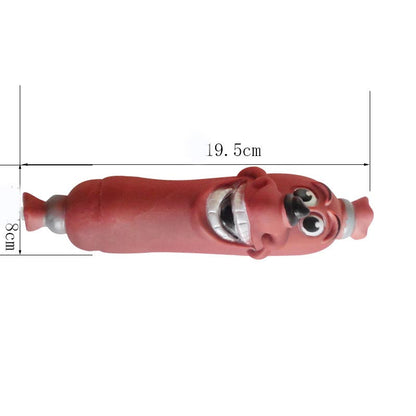 Creative Cartoon Vocal Sausage Pet Toy