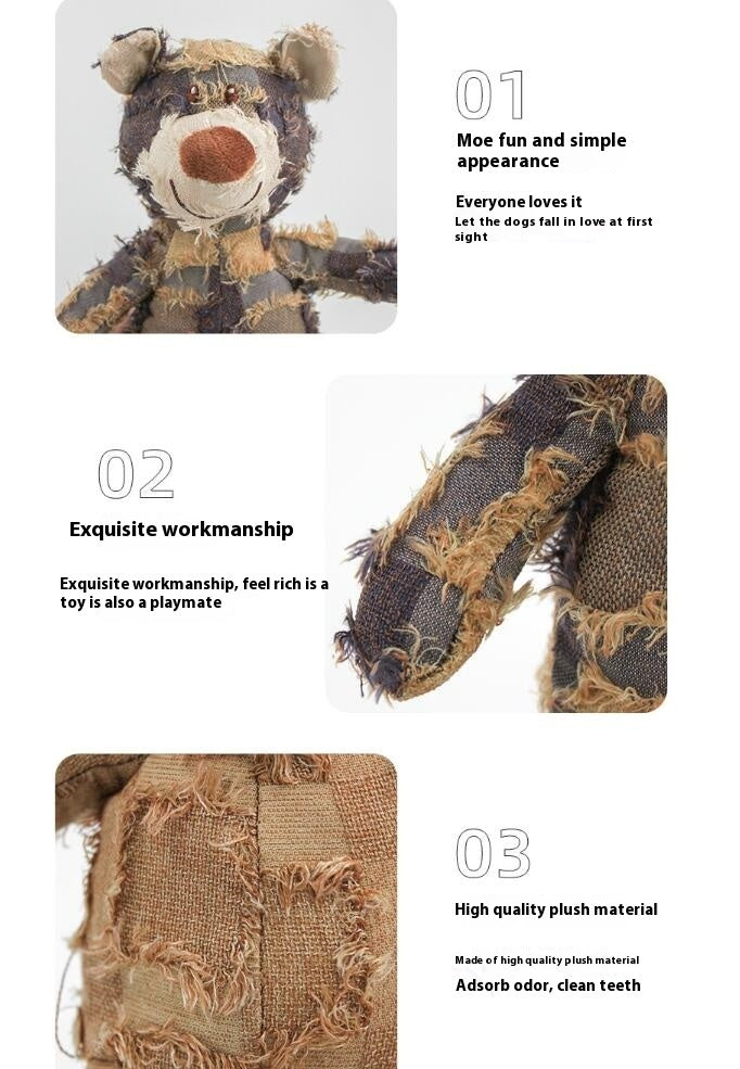 Pet Plush Sound Toy Dog Molar